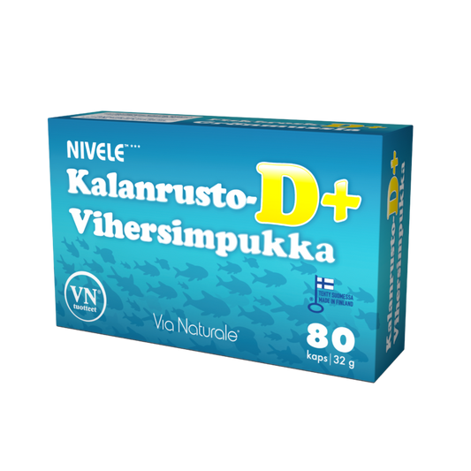 Kalanrusto-Vihersimpukka D+ 80kaps, Via Naturale