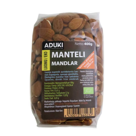 Manteli Luomu 400 g, Aduki