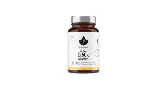 D-vitamiini Vahva 50µg D3, Puhdistamo