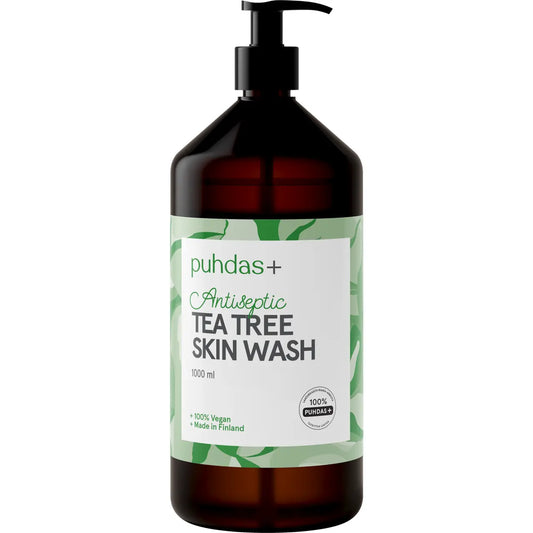 Tea Tree Skin Wash 1000 ml, Puhdas+