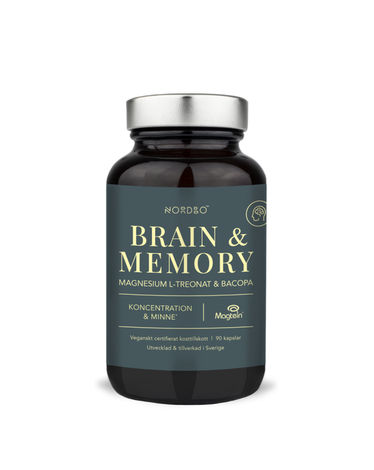 Brain & Memory Magnesium 90 kaps, Nordbo