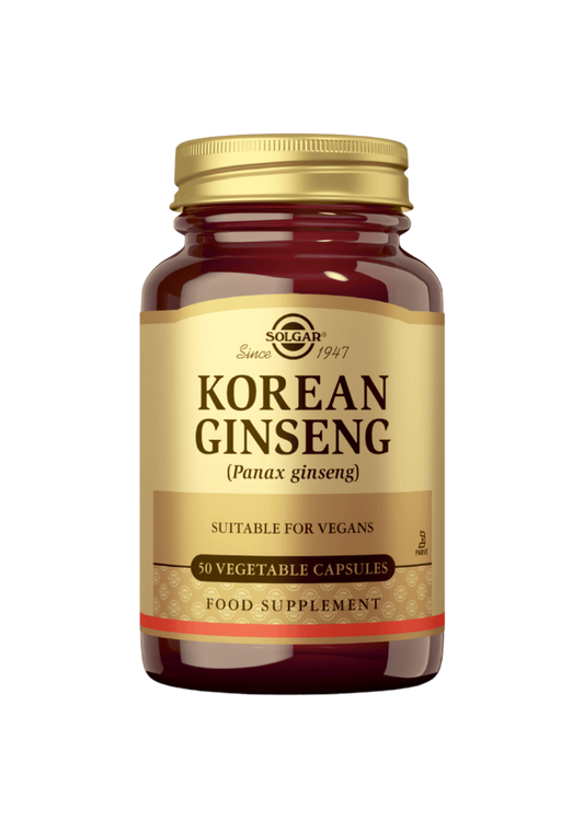 Korean Ginseng Panax Ginseng 50kaps, Solgar