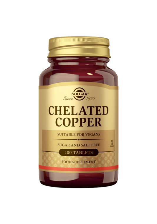 Kuparikelaatti  Chelated Copper 2.5mg 100tabl, Solgar
