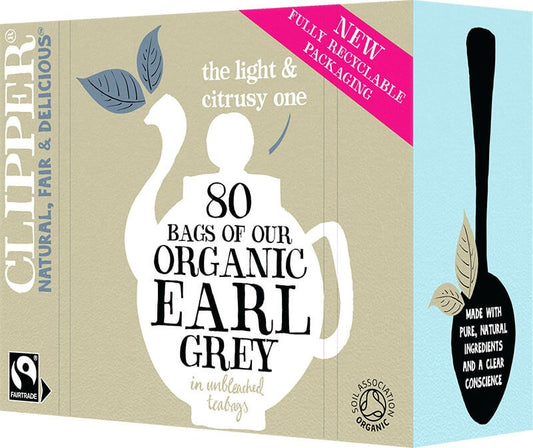 Luomu Earl grey musta tee 80 ps/200g, Clipper
