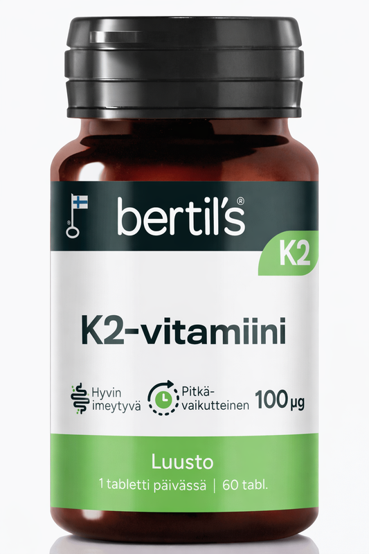 K2-vitamiini 100µg 60 tabl, Bertil's