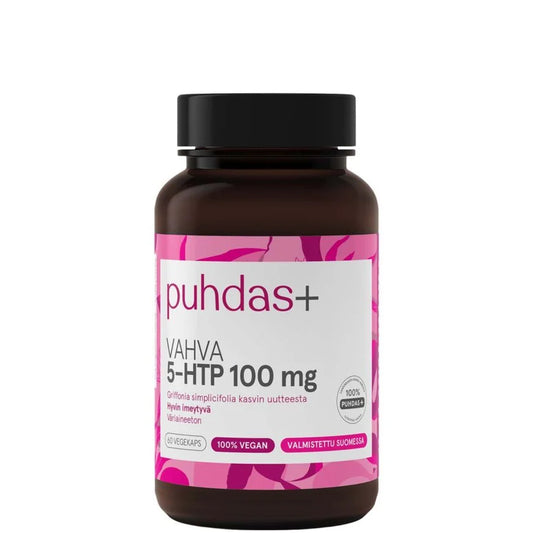 5-HTP Vahva 100mg 60 vegekaps, Puhdas+