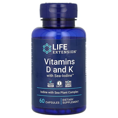 D & K  Vitamins 60 kaps, Life Extension