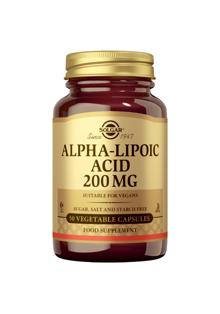 Alfalipoiinihappo 200mg 50 vegekaps, Solgar