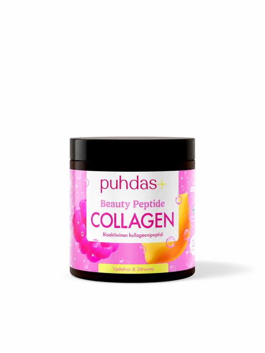 Beauty Peptide Collagen - Vadelma & Sitruuna 80 g, Puhdas+