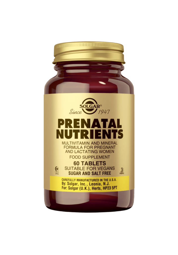 Prenatal Nutrients Raskausajan monivitamiini 60tabl, Solgar