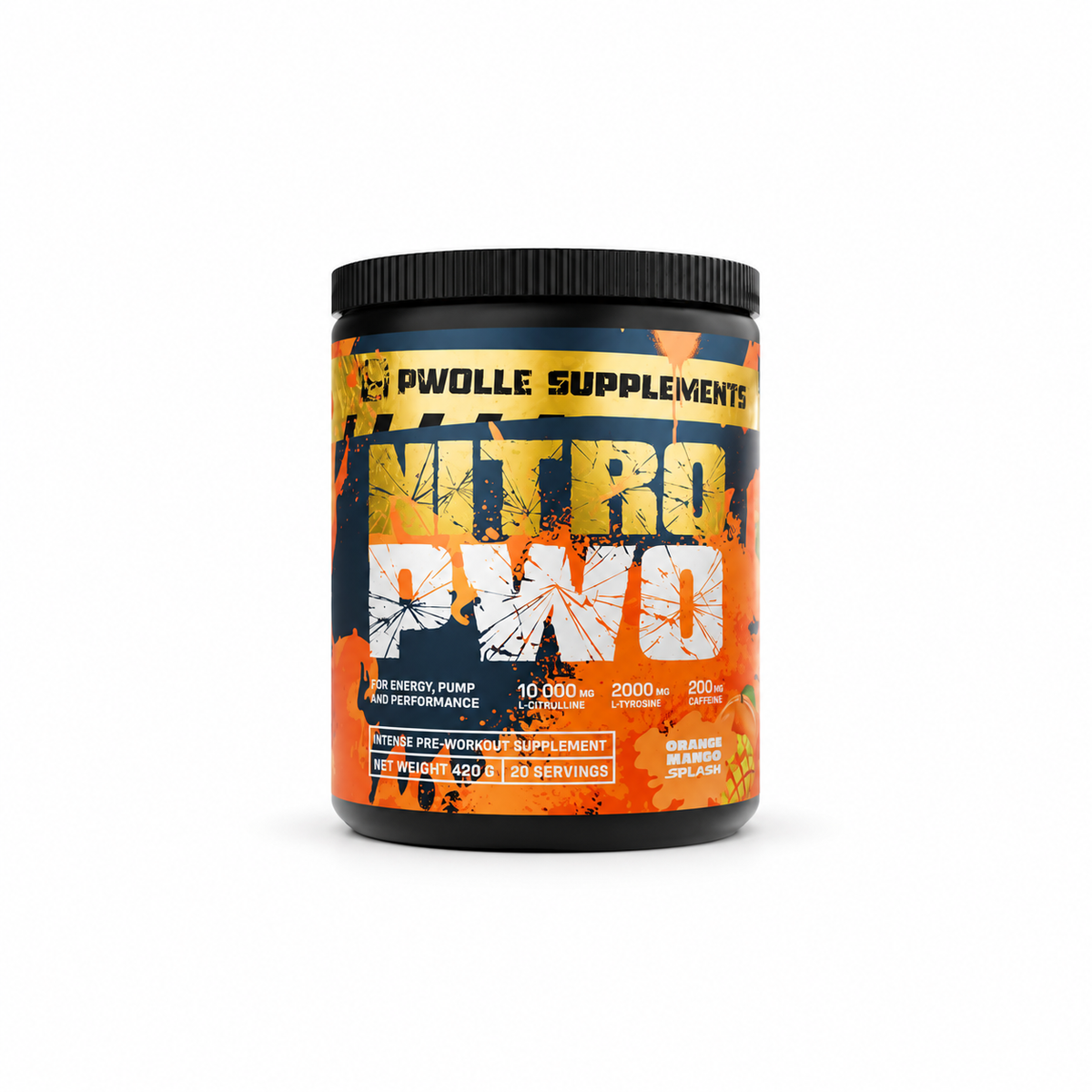 Pwolle Nitro - Orange Mango Tingle Free 420 g