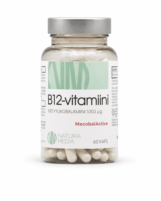 B12-vitamiini 1000 µg 120 kaps, Natura Media