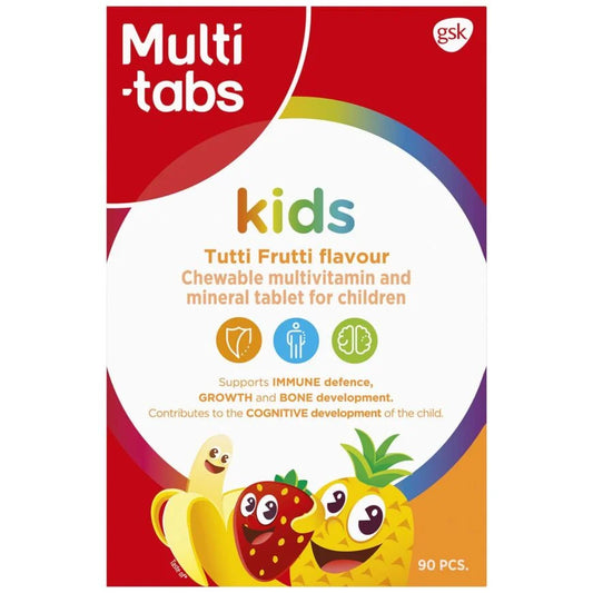 Multi-tabs Kids Tutti Frutti - Monivitamiini 90 purutabl.