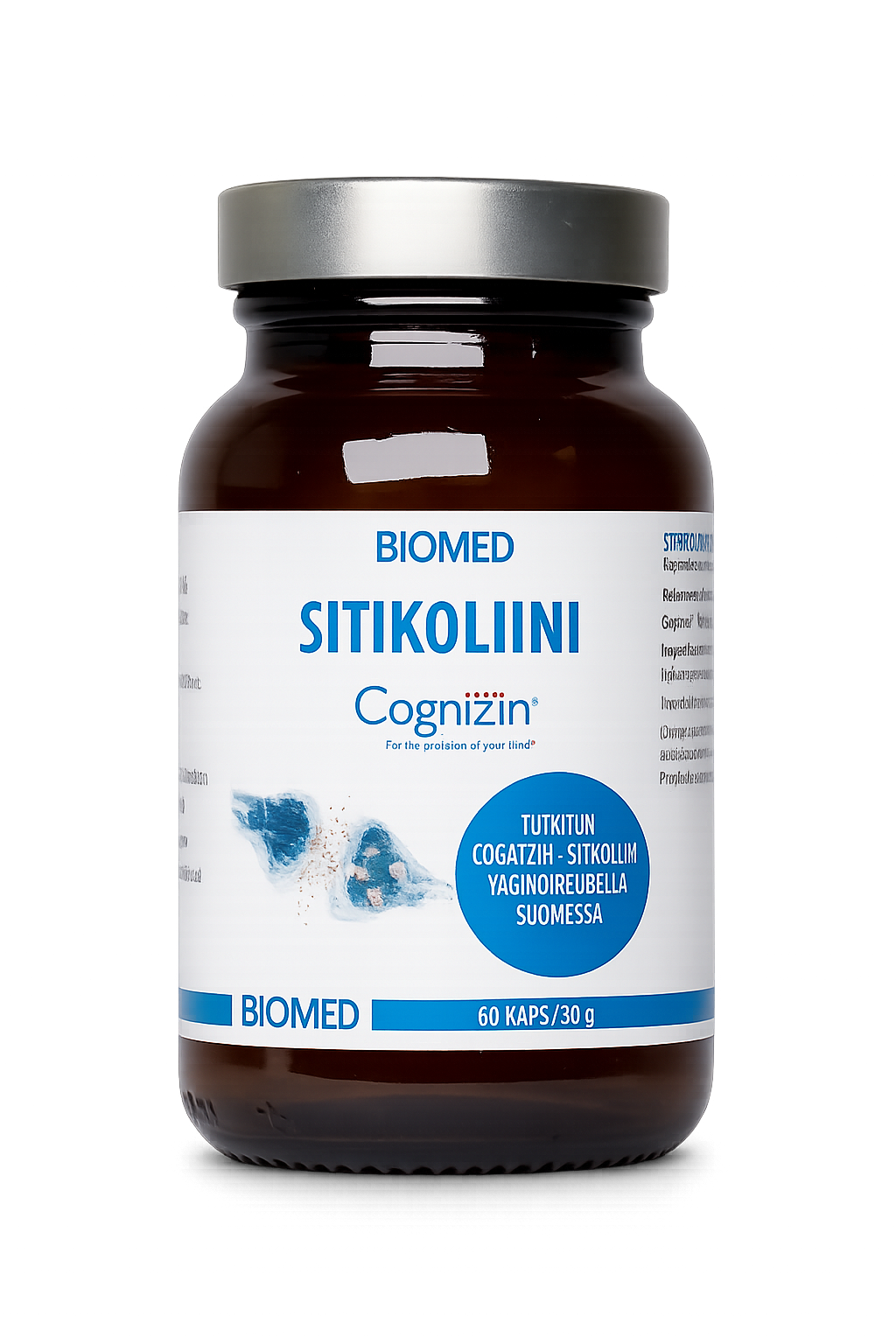 Sitikoliini Cognizin 250mg aivot muisti 60 kaps, Biomed