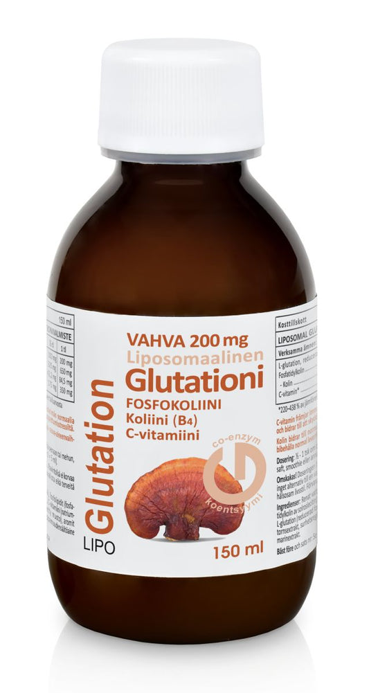 Glutationi Liposomaalinen + Fosfokoliini ja C-vitamiini 150ml, Aboa Medica
