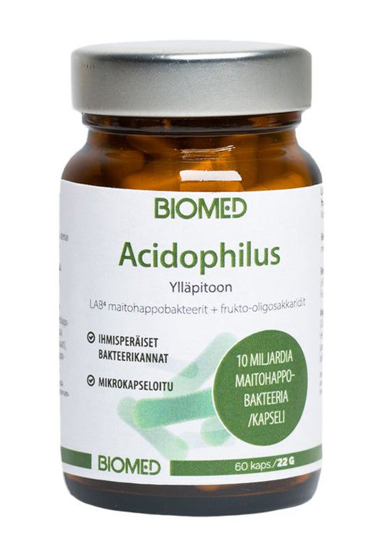 Acidophilus Maitohappobakteeri 60kaps., Biomed