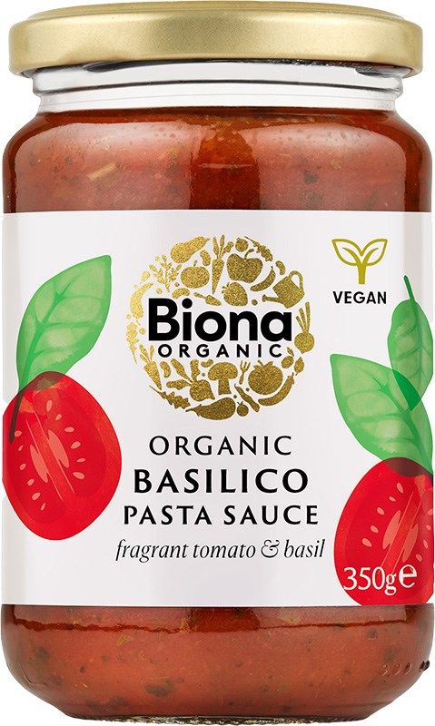 Pastakastike Basilico luomu 350g, Biona
