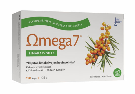 Omega7 150kaps. Limakalvoille kaksoistyrniöljy alkuperäinen kotimainen, Aromtech