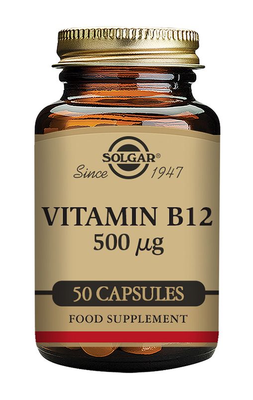 B12-vitamiini 500µg 50kaps., Solgar
