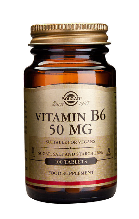 B6-vitamiini 50mg 100tabl., Solgar