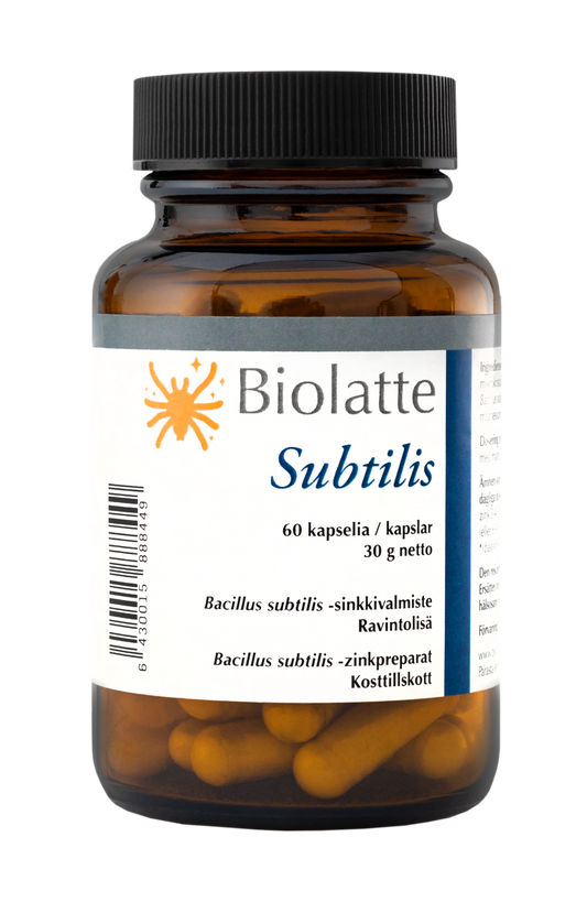 Biolatte Subtilis Bacillus subtilis +Zn 60 kaps.