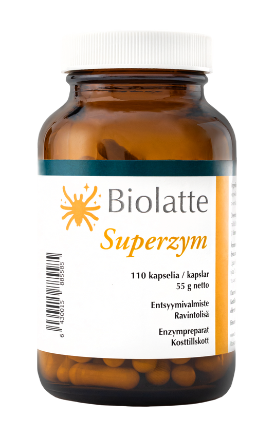 Biolatte Superzym ruoansulatusentsyymi 110 kaps