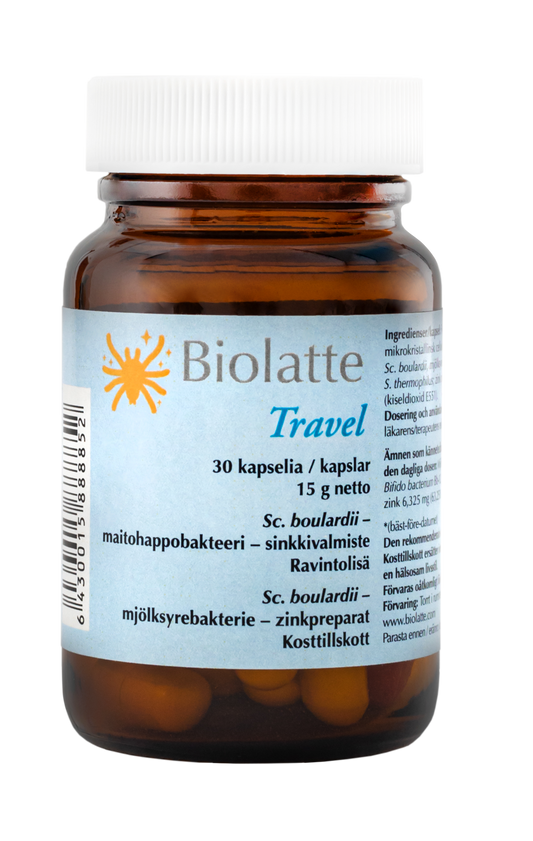 Biolatte Travel Probiootti 30 kaps, 15g