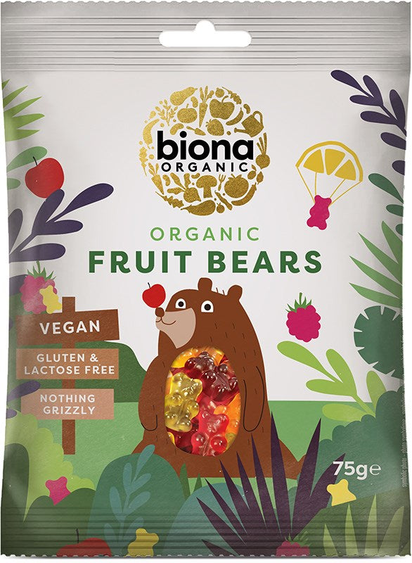 Hedelmänallekarkit luomu 75g, Biona