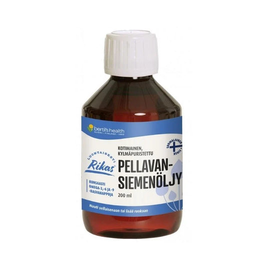 Rikas pellavansiemenöljy 200 ml – Bertil's