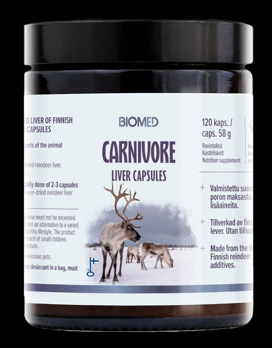 Liver Capsules maksakapseli Carnivore 120kaps., Biomed