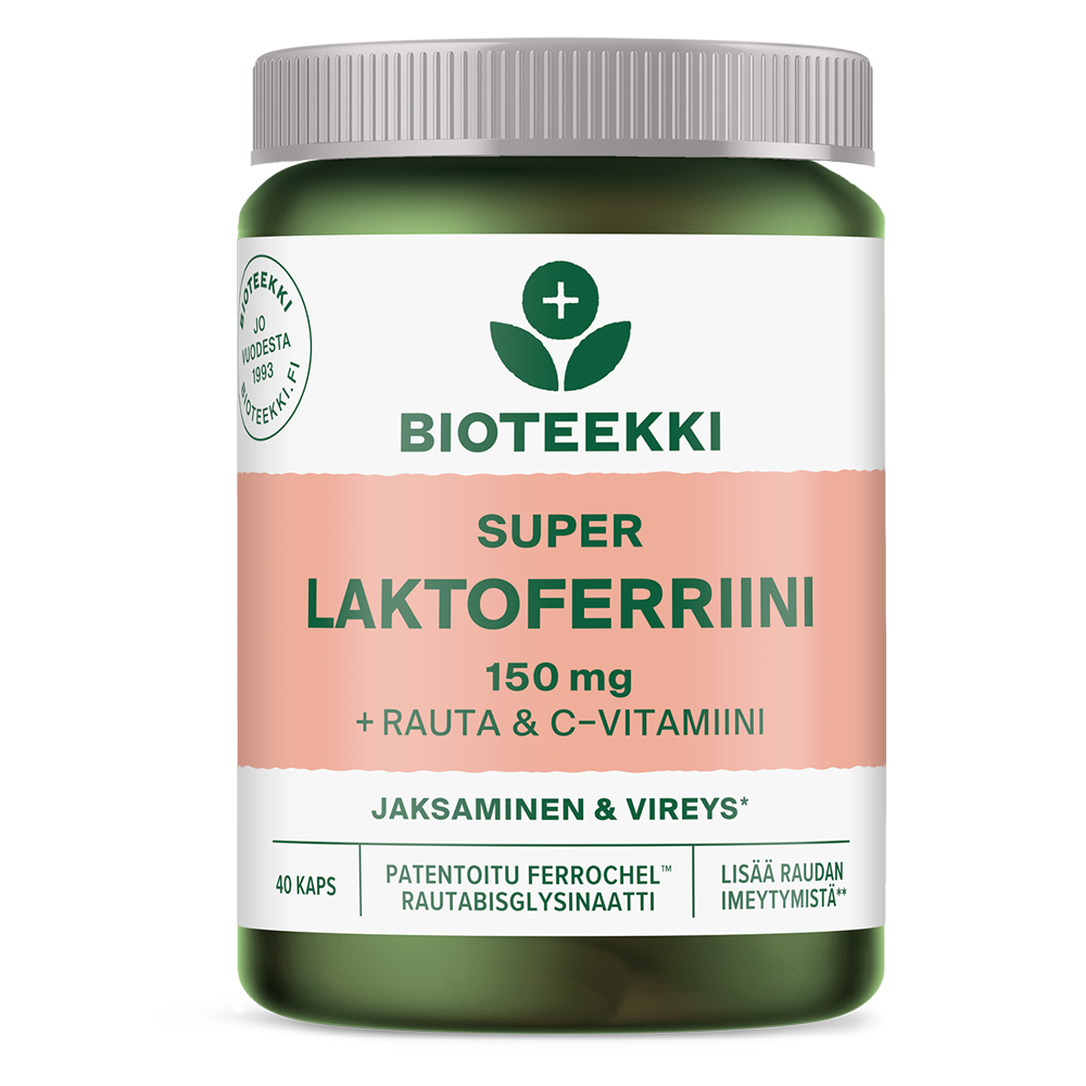 Super Laktoferriini 150 mg + Rauta & C 40 kaps, Bioteekki