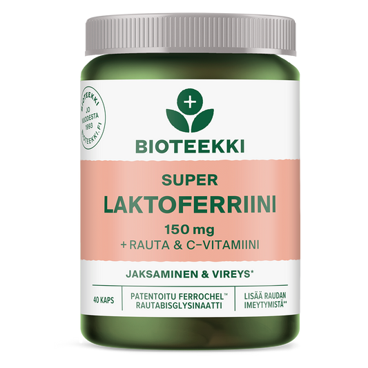 Super Laktoferriini 150 mg + Rauta & C 40 kaps, Bioteekki