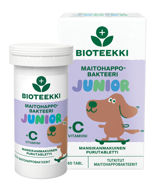 Maitohappobakteeri Junior 60 tabl, Bioteekki
