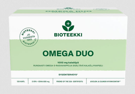 Omega-3 Duo 650mg E-EPA + E-DHA 120kaps., Bioteekki