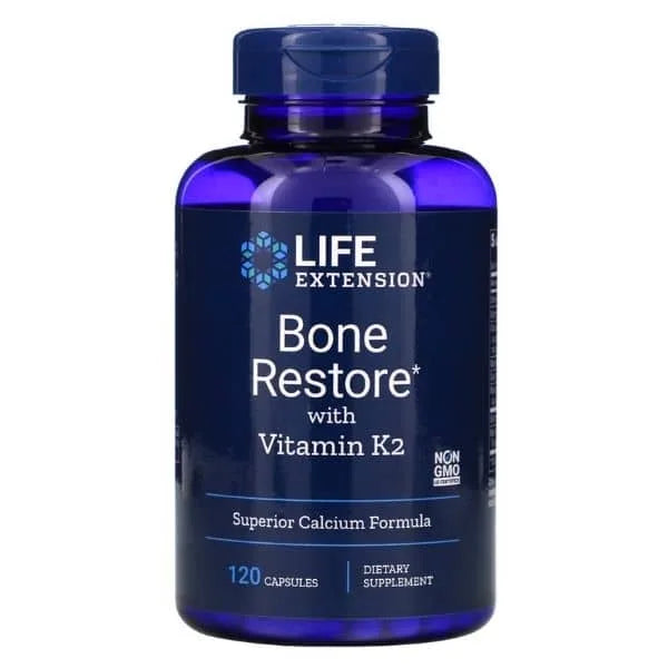 Bone Restore + K2, 120 kaps, Life Extension