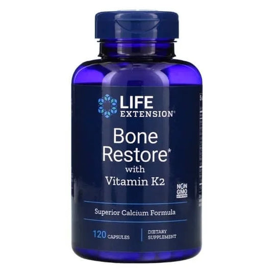 Bone Restore + K2, 120 kaps, Life Extension