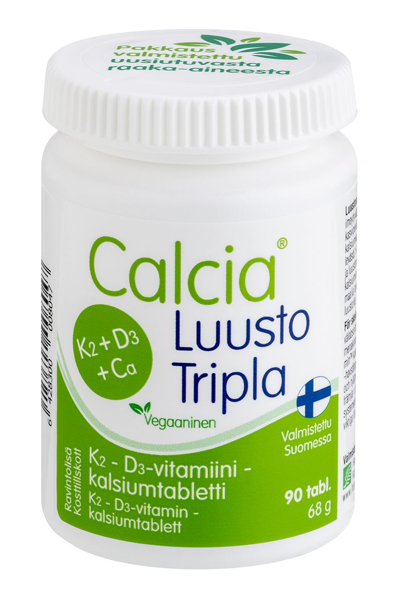 Calcia Luusto Tripla K2 + D3 + Kalsium 90tabl., Hankintatukku