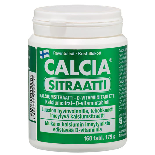 Kalsium Calcia Sitraatti 160kpl, Hankintatukku