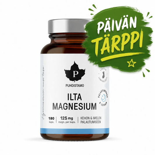Ilta Magnesium 180 kaps, Puhdistamo Erä!