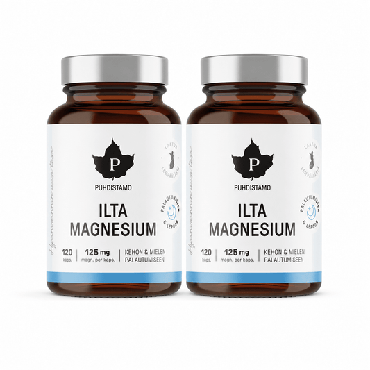 Ilta Magnesium 2 x 120 kaps, Säästöpakkaus, Puhdistamo