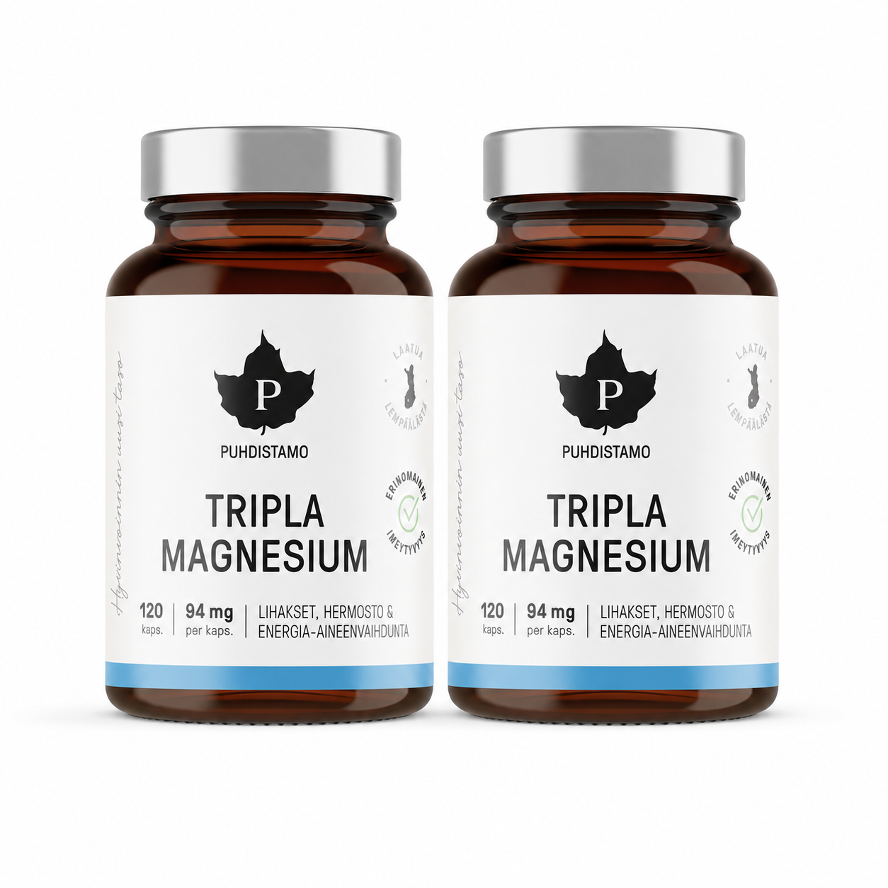Tripla Magnesium 2 x 120 kaps, Puhdistamo