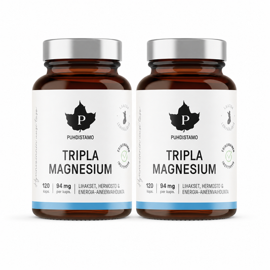 Tripla Magnesium 2 x 120 kaps, Puhdistamo