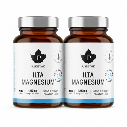 Ilta Magnesium 2x180 kaps, Puhdistamo Erä!