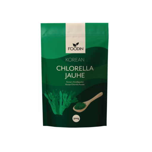 Korean Chlorella jauhe 300g, Foodin-Erä, päiväys 07/2026