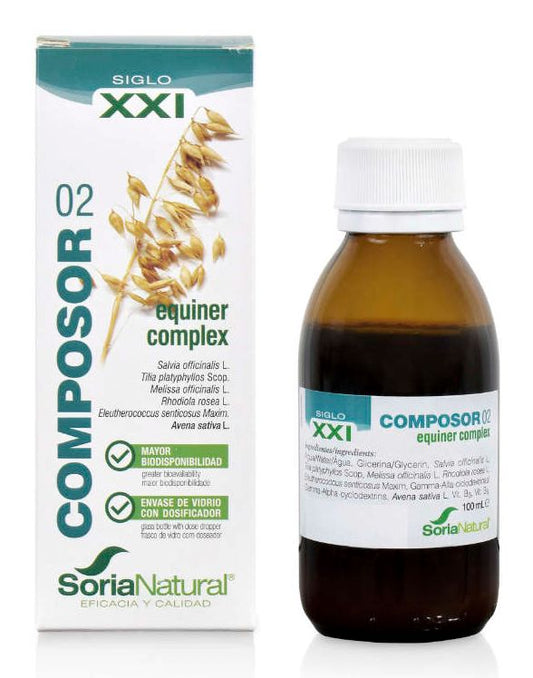 Composor 02 salvia lehmus ruusujuuri kaurauute 100ml, Soria Natural