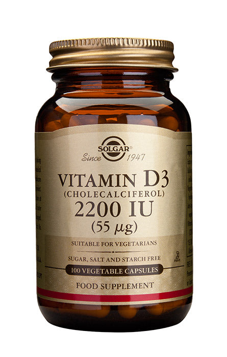 D-vitamiini 55µg 100kaps., Solgar