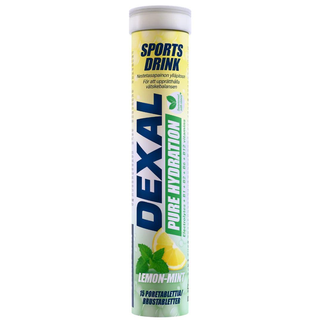 Dexal Pure Hydration Lemon-Mint - Urheilujuoma 15 poretablettia