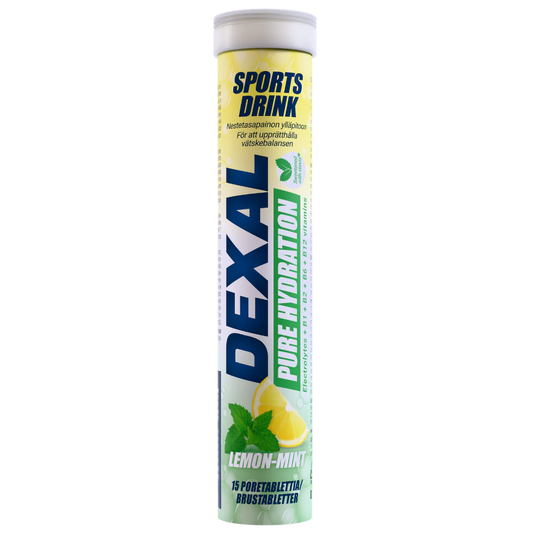Dexal Pure Hydration Lemon-Mint - Urheilujuoma 15 poretablettia