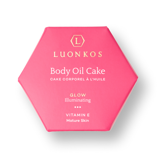 Glow body oil cake 55 g, Luonkos