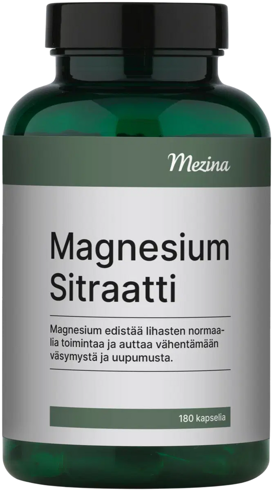Magnesium Sitraatti 180 kaps, Mezina